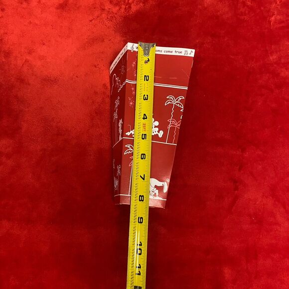 Tokyo Disneyland Limited Edition Souvenir Popcorn Cardboard Box Red White Japan - Picture 10 of 13